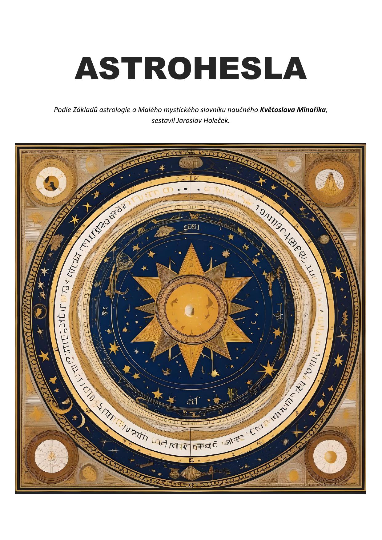 Obálka: Astrohesla