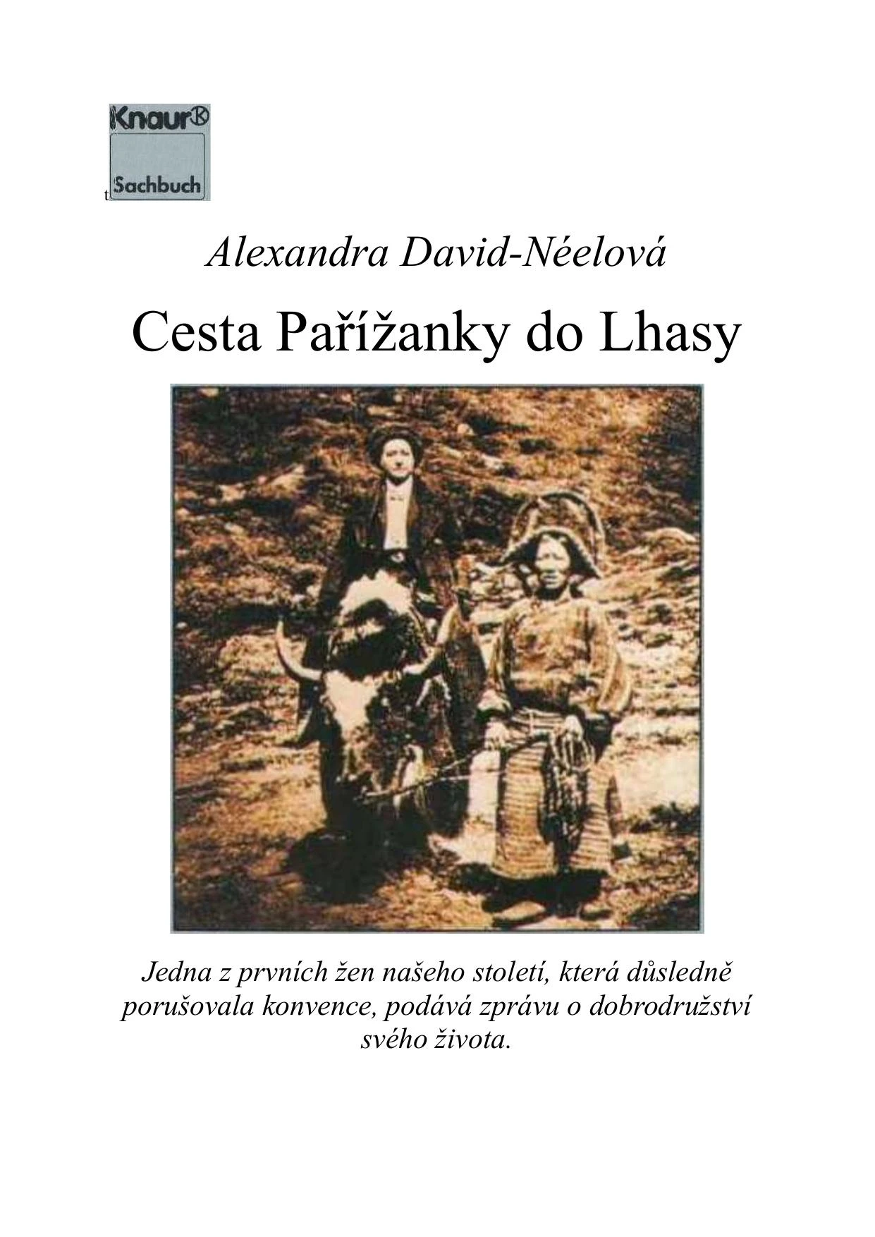 Obálka: Cesta Pařížanky do Lhasy