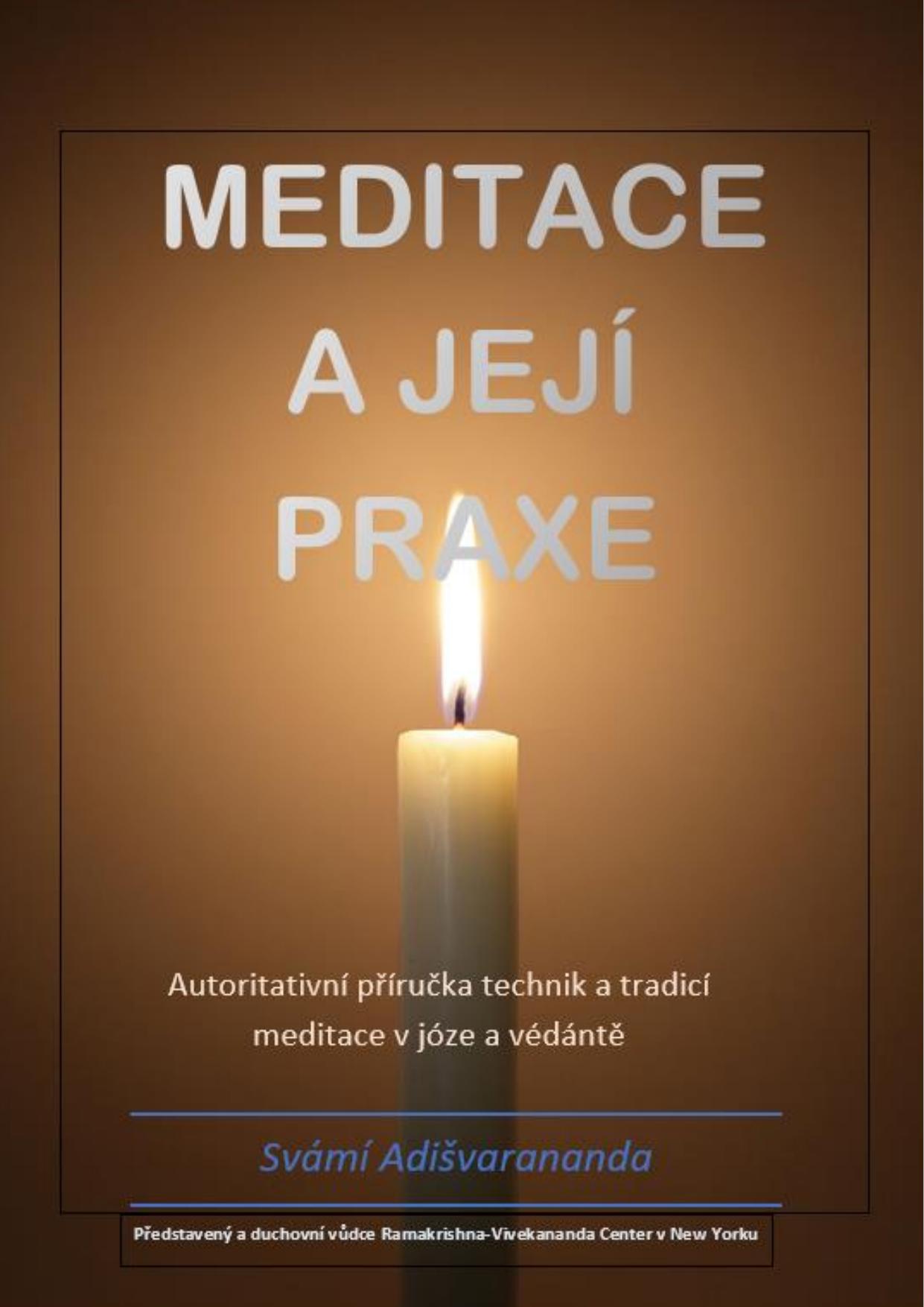 Obálka: Meditace a její praxe